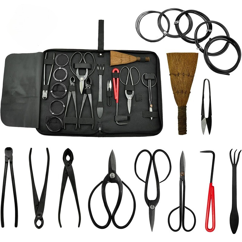 Bonsai Garden Knife - 12-piece gardening bonsai tool set, carbon