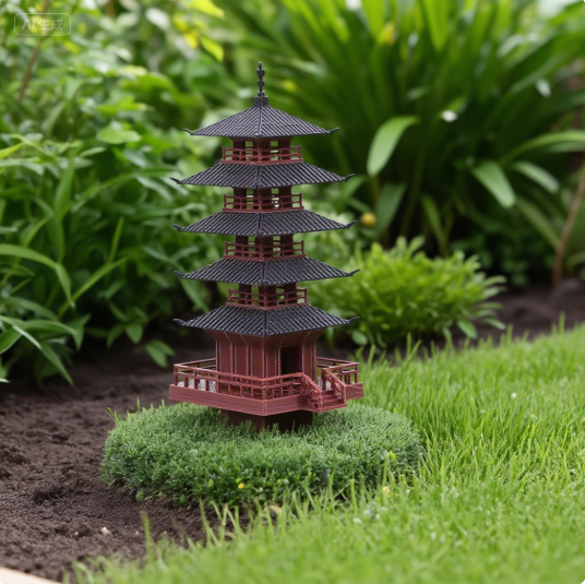 Bonsai Garden Usa - Garden Aquarium Bonsai Decor Mini Pagoda