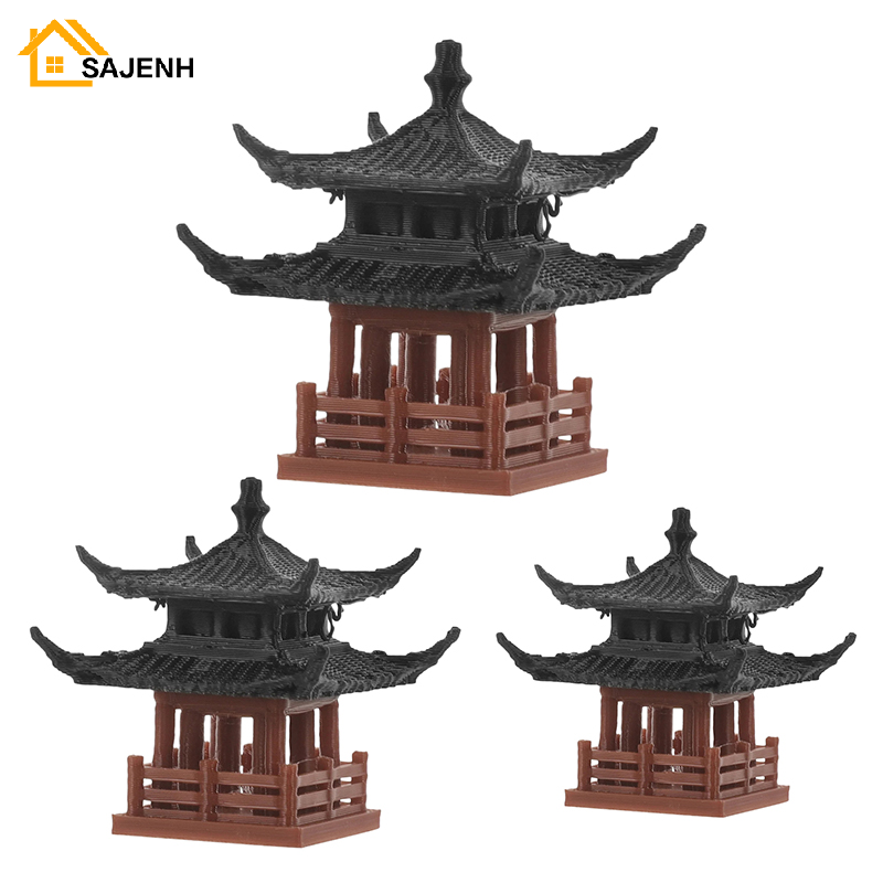 Mini Bonsai Zen Garden - Mini Pagoda Statue Fairy Garden Decor