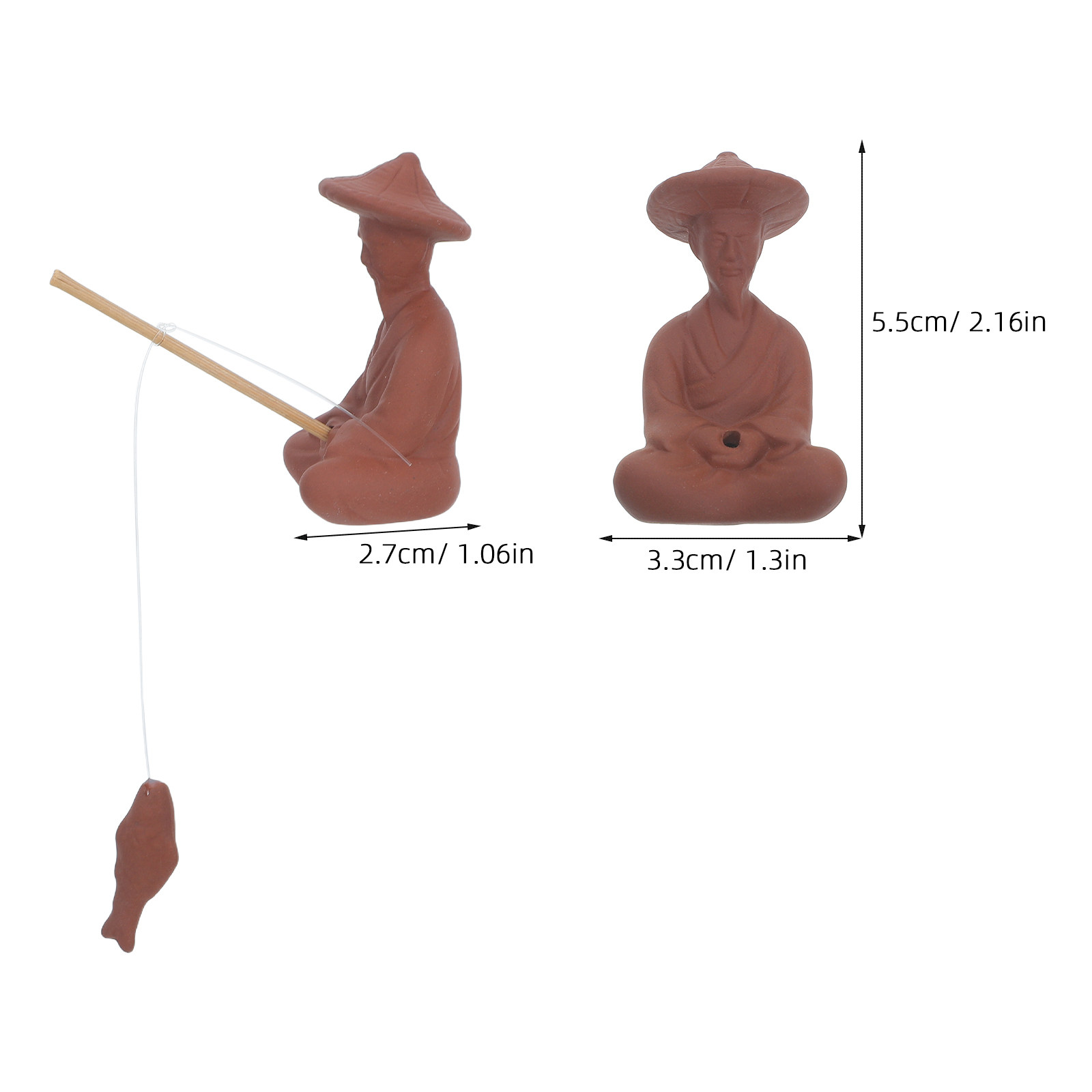 Mini Old Man Fishing Purple Sa - Mini Bonsai Zen Garden recension och pris
