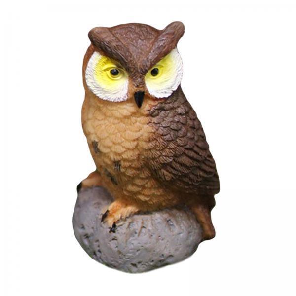 Mini Owl Figurine Resin Garden - Mini Bonsai Zen Garden recension och pris