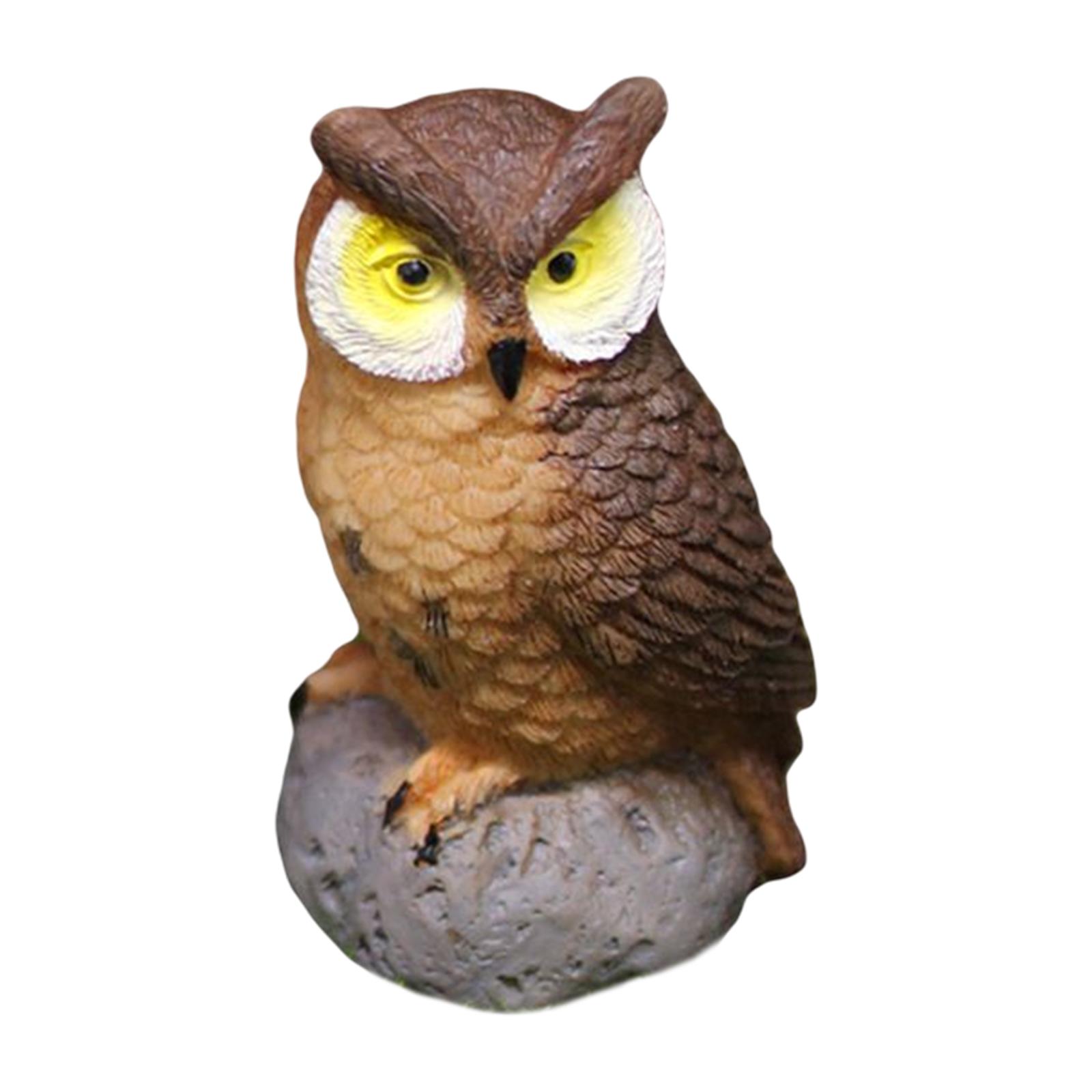 Mini Owl Figurine Resin Garden - Mini Bonsai Zen Garden recension och pris