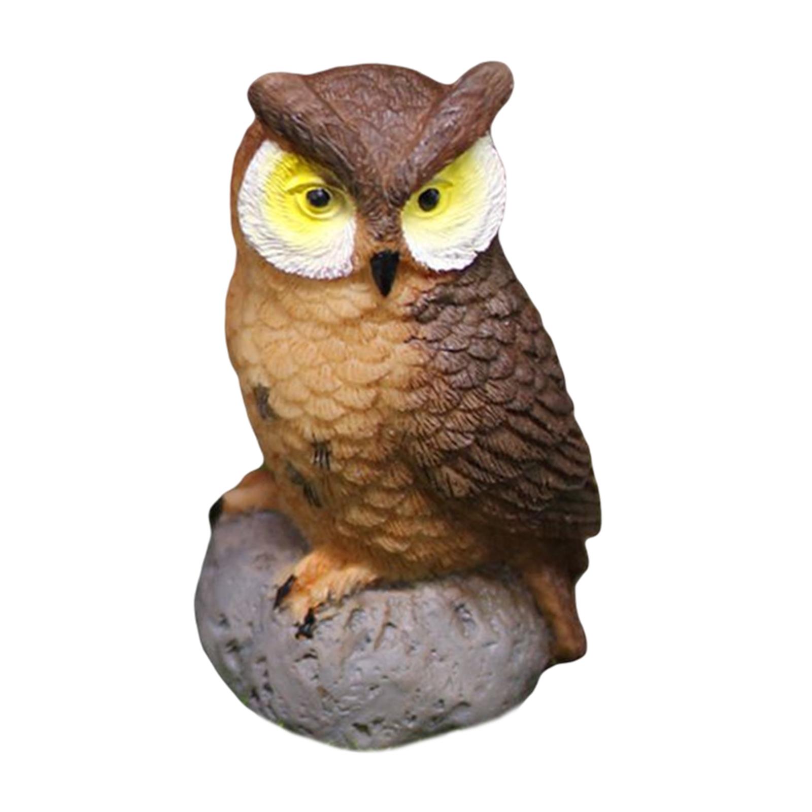 Mini Owl Figurine Resin Garden - Mini Bonsai Zen Garden recension och pris