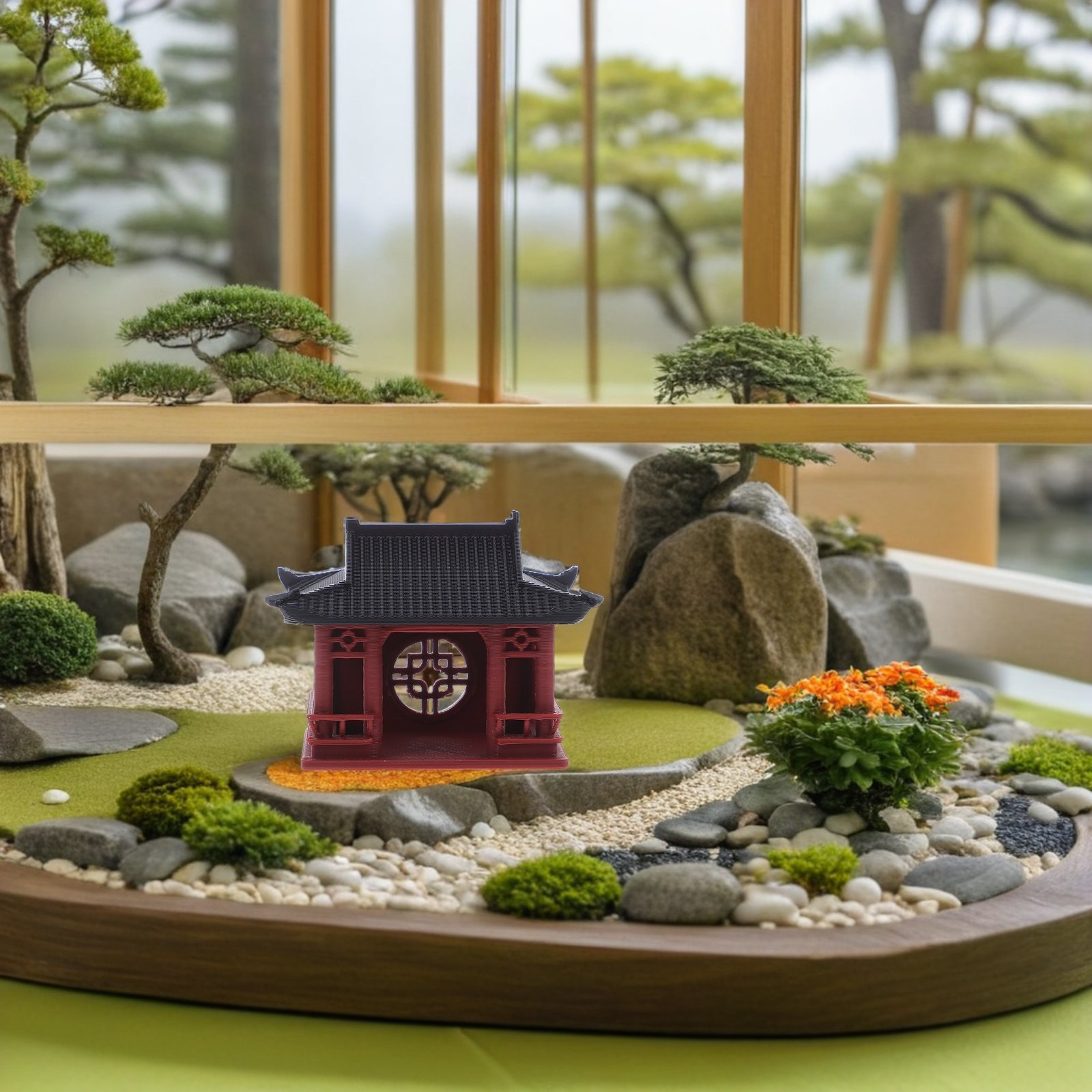 Micro Landscape Pavilion Ornam - Mini Bonsai Zen Garden recension och pris